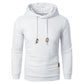 Men's Jacquard Sweater Long-sleeved Hoodie Warm Color Hooded Sports Top