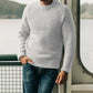 Men's Pullover Sweater Winter Casual Solid Color Round Neck Knitted Top Clothing