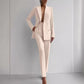 Casual Suits Fashion Long Sleeve Single-breasted Jacket Top And Slim Fit Trousers Women's Business Suits