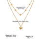 Double-layer Heart Pendant Fine Chain Necklace For Women Multilayer Gold Color Metal Necklaces Fashion Jewelry Accessories