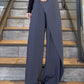 Irregular Wide-leg Pants Ins Fashion Loose Trousers Women's Clothing