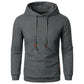 Men's Jacquard Sweater Long-sleeved Hoodie Warm Color Hooded Sports Top